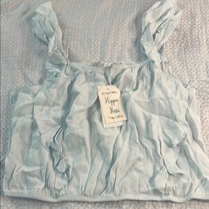 Hippie Rose Light Blue Girls Top size s